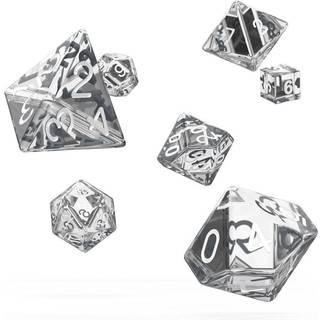 Translucent Clear - Polyhedral Rollespils Terning Sæt - Oakie Doakie Dice