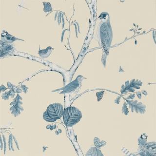 Woodland Chorus Indigo/Ecru - DWOW215705