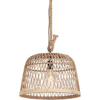 Rustik pendellampe rattan - Calamus