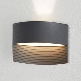 LUTEC LOTUS udendørs LED væglampe, down, IP54, mørk grå