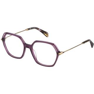 Police VPLD23 0B87 54 Briller Mænd Purple - Transparent Purple - 54mm