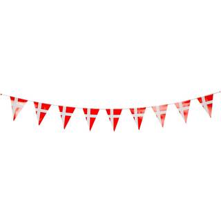 Vimpel banner med danske flag i papir 3,6 meter