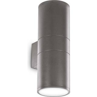 Ideal Lux udendørs væglampe Gun antracit aluminium, Ø 11 cm, op/ned
