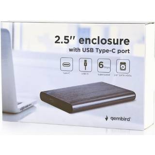 Gembird EE2-U3S-6-GR - storage enclosure - SATA 6Gb/s - USB 3.1 (Gen 1)