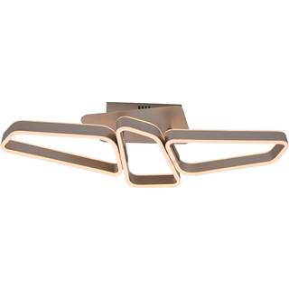Lucande Quinn LED-loftlampe nikkel, 3lk