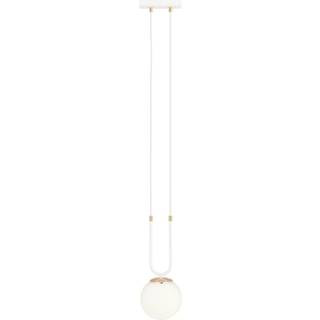 Pendellampe Glam, hvid/opal, 1 lyskilde