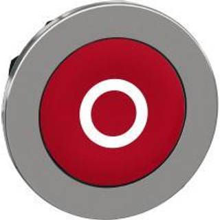 Schneider Trykknap flush rød m/hvidt "o"