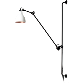 Lampe Gras - Væglampe - 214-R - Hvid/Kobber - DCW éditions Paris