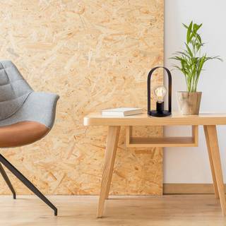 Faro bordlampe i metal, sort
