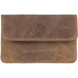 Schlüsseletui Leder 11x7cm mit 4 Schlüsselringen "Vintage" antikbraun 1623 | Greenburry.de