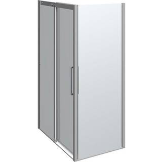 Scanbad Skydedør M/1sidepanel Classic 1200*800mm Krom/klar