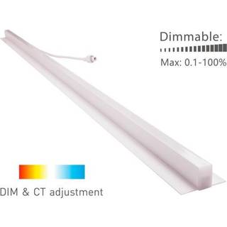 LED Lysskinne til Troldtekt | 24V |120 cm | Planforsænket  CCT