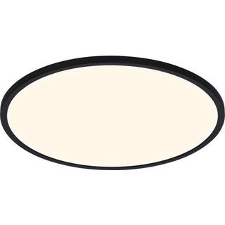 LED-loftslampe Oja Smart, sort, Ø 60 cm