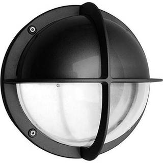 MIA skotlampe koksgrå 15W LED 3000K halvskærm IP44
