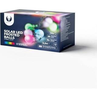 Frostet RGB lyskæde 6,5 m 30 pærer