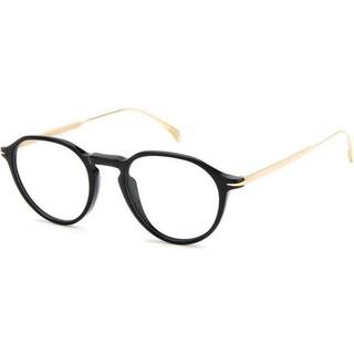 DAVID BECKHAM Mand DB 1105 2M2 Optiske stel Plast Sort/Guld Rund
