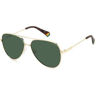 Polaroid Unisex PLD 6187/S J5G/UC Solbriller Metal Guld Grøn Pilot Polariseret