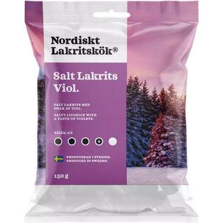 Nordiskt Lakritskök Saltlakridser m. Viol 150 g
