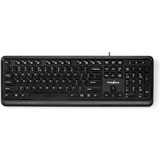 Nedis - keyboard - QWERTY - US International - black - Tastatur - Universal - Sort