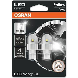 Osram LED Pære Rød W16W - 2 stk.