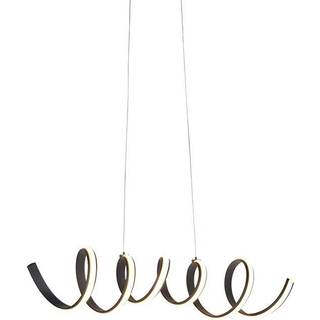 Design Pendellampe sort dæmpbar inkl. LED stor - Twisted