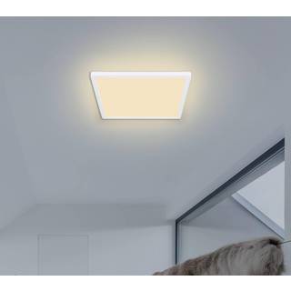 Sapana LED-loftlampe, kantet, kan dæmpes, hvid