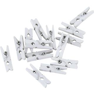 Hvide mini klemmer