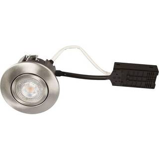 Scan Products Luna Quick Install indbygningsspot rund 5W 3000K GU10, børstet alu