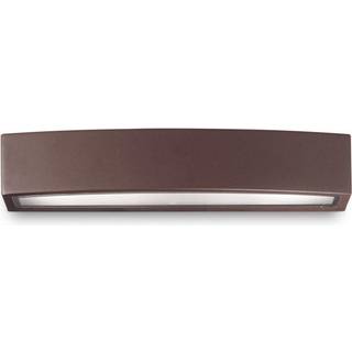 Ideal Lux udendørs væglampe Andromeda, kaffe, bredde 45 cm E27