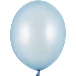 10 stk. Perleballoner lyseblå 12" - Professionelle latex til fest og dekoration