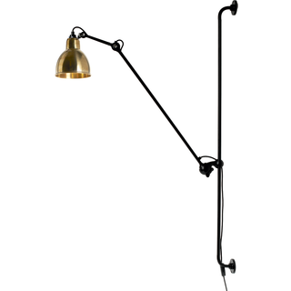 Lampe Gras - Væglampe - 214-R - Sort/Messing - DCW éditions Paris