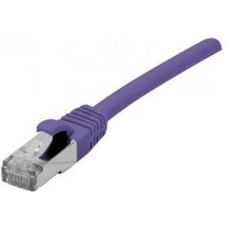 EXC Network Cable | Cat 6 | F/UTP | Low smoke/halogen free | Connection cable | Lilla | 0,3m