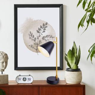 Triton bordlampe i sort og guld