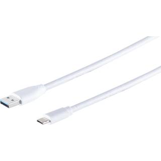 USB-C til USB-A 3.2 Gen.1 kabel - Hvid - 3 m