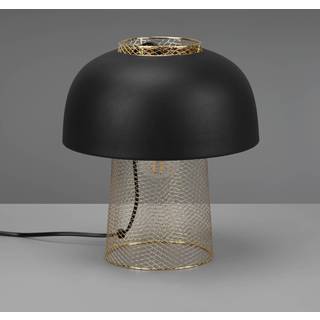 Punch bordlampe, sort/guld, Ø 25 cm