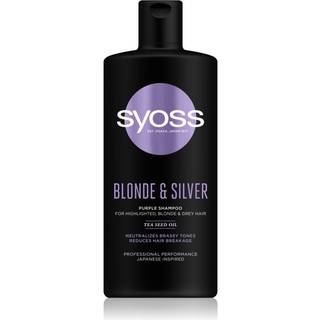 Syoss Intense Blonde Violet Shampoo Til lyst og gråt hår 440 ml - 440 ml