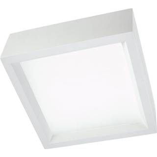SLV loftlampe Plastra 104, hvid, gips, bredde 25 cm