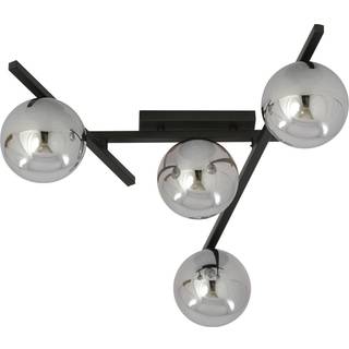 Loftlampe Smart, sort/grafit, 4 lyskilder