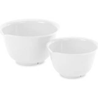 Skåle sæt Nordiska Plast, hvid, 1.5/2.75 liter, 2 dele