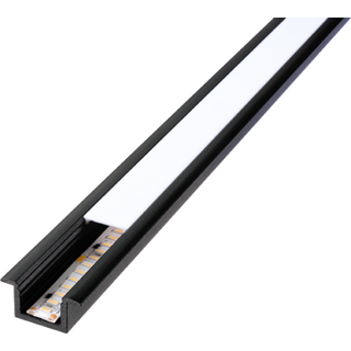 Stripline Recessed Profile 1,8M Black Sg Armaturen
