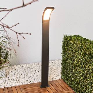 Lucande Juvia LED-vejlampe, 100 cm, antracit, metal, IP54