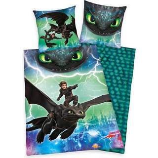Dragons Selvlysende Sengetøj 140x200 cm How to train your dragon sengetøj 926692