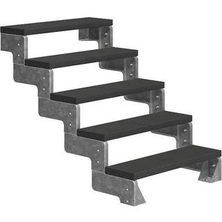 DOLLE Gardentop terrassetrappe med Trimax, antracit - 5 trin
