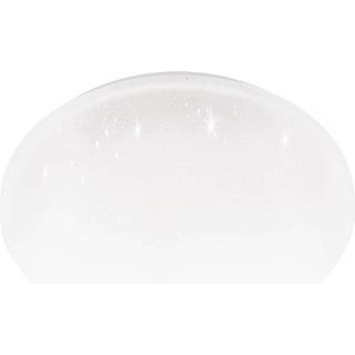 EGLO FRANIA-S plafond Ø310 mm, 4000K, IP44, hvid med krystaleffekt