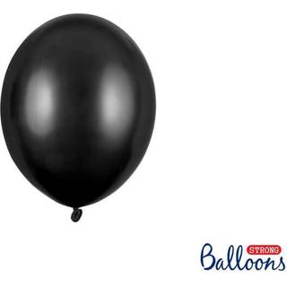 Sorte balloner, 100 stk metallic 5"