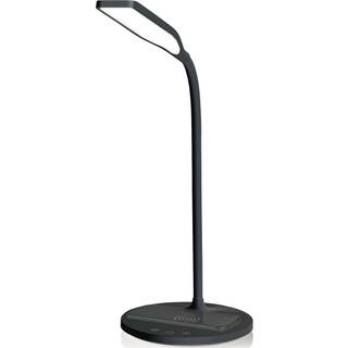 Nedis LED-lampe med trådløs oplader | Dimmer - Til produkt | LED / Qi | 10 W | Med dæmpning | Cool Hvid / Naturlig Hvid / Varm Hvid | 2700 - 6500 K