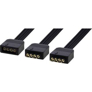 DELTACO GAMING 2-way LED Strip splitter cable, passive, 4-pin, 0.15m,