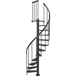 DOLLE Calgary spindeltrappe, Ø120 cm, antracit