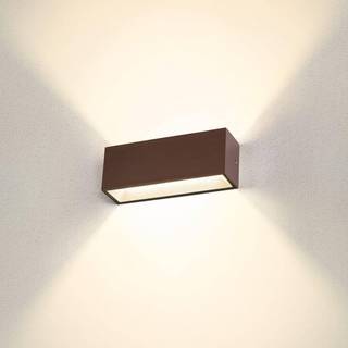 SLV Sitra LED udendørs væglampe op/ned 30cm rust