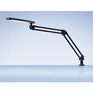 LED 4 Stars lampe sort med bordklemme